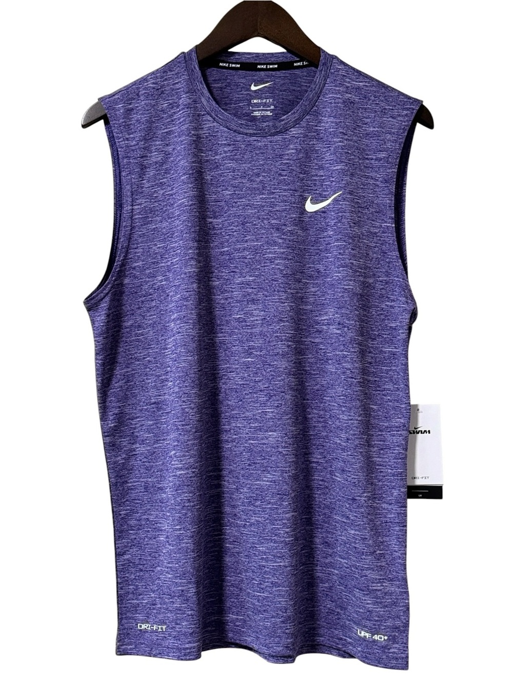 Nike Swim Men's Sleeveless Rash Guard Tank UPF 40+ Size Small